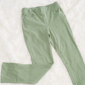 Knit Denim Pull-On Straight Leg Jeans, Size Tall